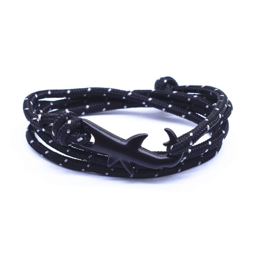 Nylon Rope Chain Luxury  Bracelets For Women And Men Ocean Shark Charm Bracelet Popular Jewelry Anchor Bracelet Style - SJB-DIAMOND ELITES