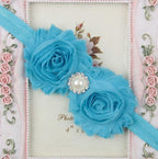 Handmade Flower Newborn Headwear Head Wrap Band Hairband Gift Toddlers For Baby Girls