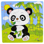 1 Pcs Animal Wooden Puzzles For Children In Wooden 3D Mosaic Puzzles Kids Educational Toys Design  For Baby Birthday Gifts - SJB-DIAMOND ELITES