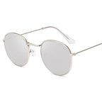Luxury Leon Classic Small Round Unisex Sunglasses For Women and Men Mirror Sun Glasses Vintage Style With UV400 Protection - SJB-DIAMOND ELITES