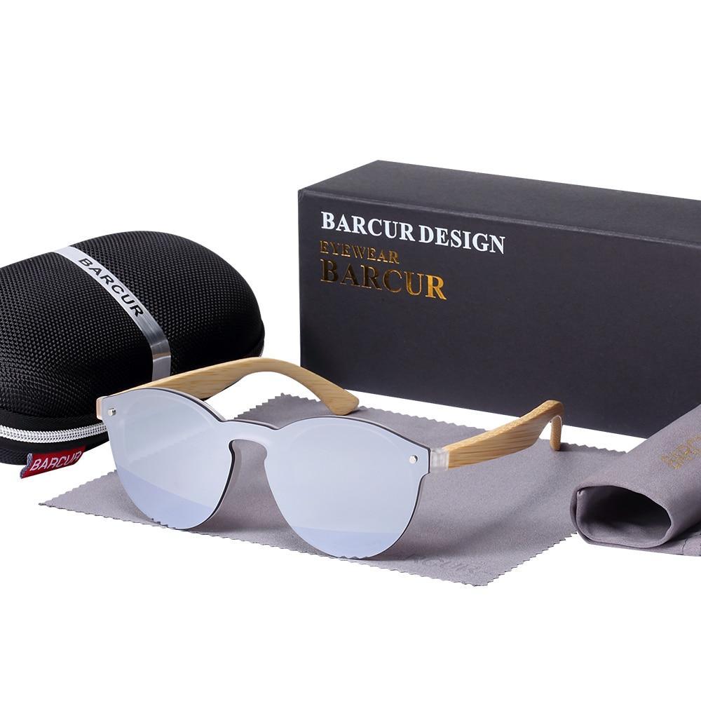 Luxury Sping Hinge Round Sunglasses Bamboo Wood Sunglasses For Men and Women Eyewear With UV400 Protection - SJB-DIAMOND ELITES