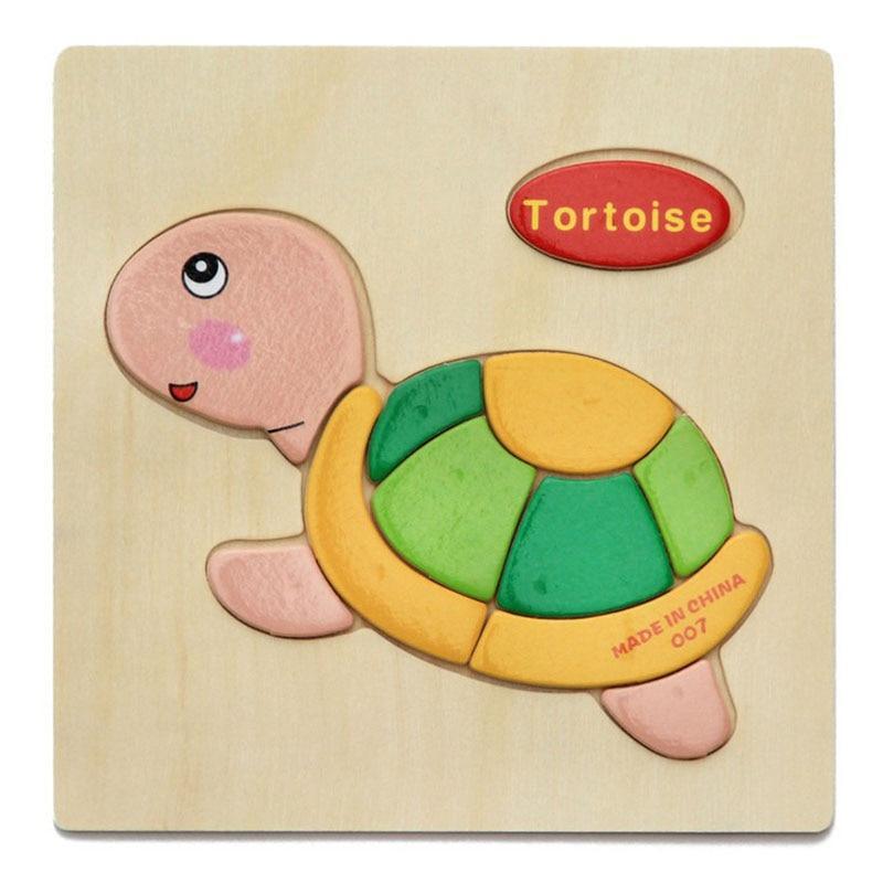 Wooden 3D Stevvex Modern Interesting Baby Learning Puzzles for Children Cartoon Animal Fruit Puzzles Intelligence Kids Children Educational Toy - SJB-DIAMOND ELITES