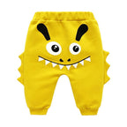 Modern Baby Boys Girls Cartoon Pants Spring High Waist Guard Belly Trousers Print Bottoms In Interesting Style For Girls And Boys