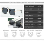 New Fashion Lady Oversize Rimless Square Bee Sunglasses For Women  With Small Bee Glasses Design Gradient Sunglasses With UV400
