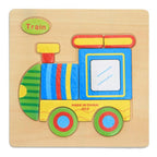 Wooden 3D Stevvex Modern Interesting Baby Learning Puzzles for Children Cartoon Animal Fruit Puzzles Intelligence Kids Children Educational Toy - SJB-DIAMOND ELITES