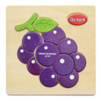 Wooden 3D Stevvex Modern Interesting Baby Learning Puzzles for Children Cartoon Animal Fruit Puzzles Intelligence Kids Children Educational Toy - SJB-DIAMOND ELITES