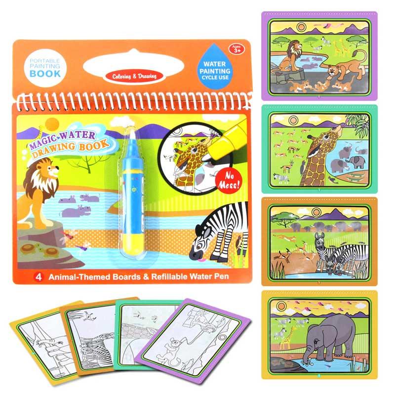 Magic Water Drawing Books Coloring Books Doodle & Magic Pen Painting Drawing Board Children  Painting Toys Birthday Gifts - SJB-DIAMOND ELITES