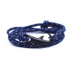 Nylon Rope Chain Luxury  Bracelets For Women And Men Ocean Shark Charm Bracelet Popular Jewelry Anchor Bracelet Style - SJB-DIAMOND ELITES