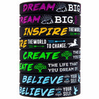 Dream Inspire Motivation Bracelets Silicone Wristbands Cool Style Perfect Gift For Men And Women - SJB-DIAMOND ELITES