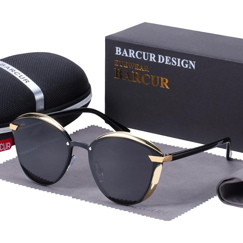 Luxury New Fashion Polarized Women Round Rimeless Popular Retro Classic Sunglasses Ladies lunette de soleil femme - SJB-DIAMOND ELITES