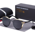 Luxury New Fashion Polarized Women Round Rimeless Popular Retro Classic Sunglasses Ladies lunette de soleil femme - SJB-DIAMOND ELITES