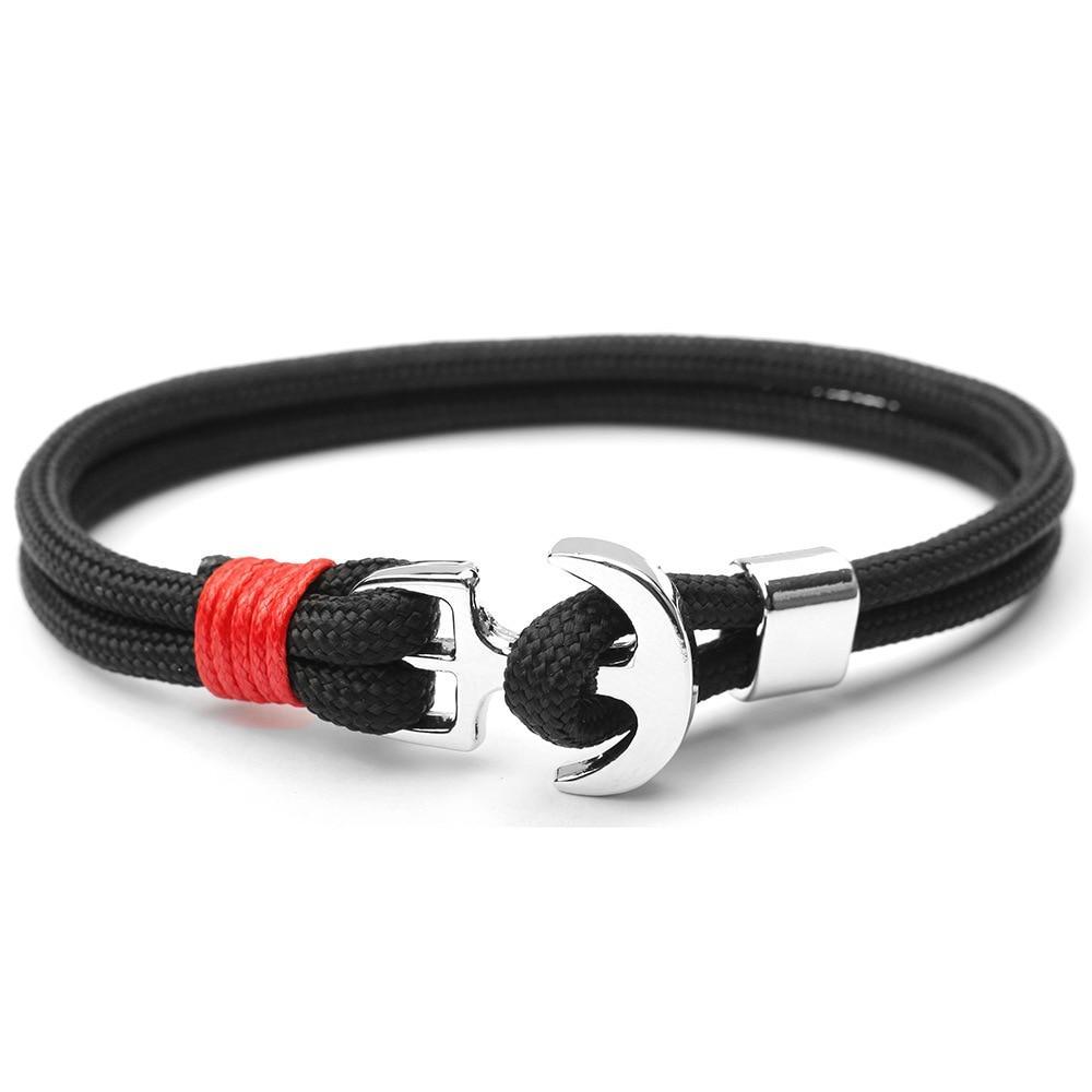 Luxury Modern Handamde Multilayer Anchor Bracelets Charm Survival Rope Chain Fashion Jewelry Bracelet For Men and Women - SJB-DIAMOND ELITES