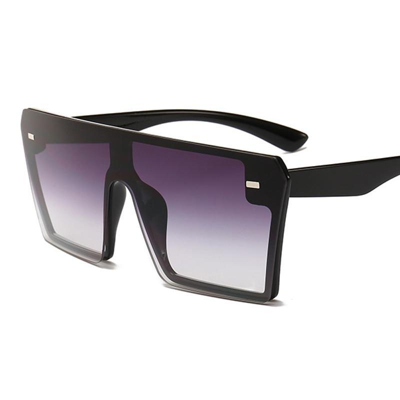 Modern Oversized Square Sunglasses For Lady and Women Luxury Brand Fashion Gafas Shade WIth Mirror Glasses And UV400 Protection - SJB-DIAMOND ELITES