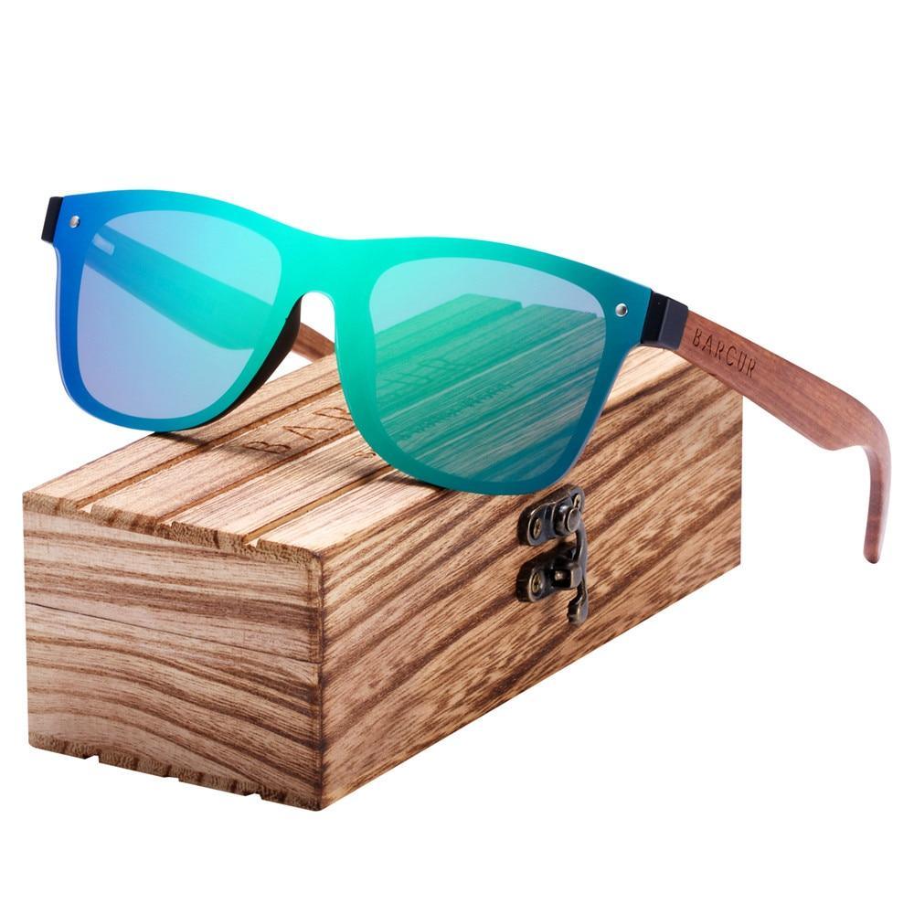Luxury Elegent Polarized Wood Sun glass Sports Eyewear Square Sunglasses For Women and Men With UV400 Protection - SJB-DIAMOND ELITES