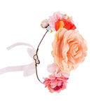 Luxury Handamde Mommy and Baby  Flower Headband Large Flower Crown Mother Kids Flowers  Headwear For Celebration