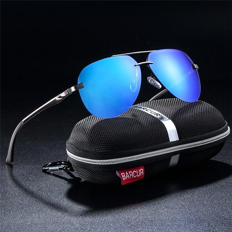 Luxury  Aluminium Magnesium Men's Sports Driving Polarized Sunglasses With Stanless Steel Frame Ultra Light Men Glasses In Aviation Pilot Style With UV400 Protection - SJB-DIAMOND ELITES