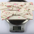 Modern Handmade Mother Baby Turban Matching Headband Mom Daughter Rabbit Ears Headbands Floral Print Bow