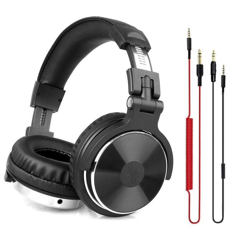 STEVVEX Wired Professional Studio Pro DJ Headphones With Microphone Over Ear HiFi Monitor Music Headset Earphone For Phone PC - SJB-DIAMOND ELITES
