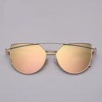 NEW  Stevvex Designer Cat eye Sunglasses For Women and Ladies in Vintage Metal Reflective Glasse Mirror Retro Oculos De Sol Gafas Style With UV 400 Protection - SJB-DIAMOND ELITES