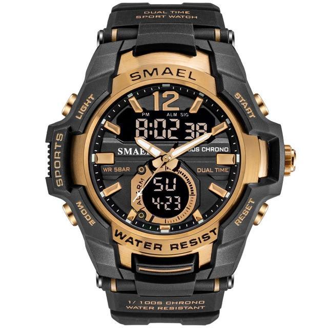 Modern Luxury Sport Watch For Men Fashion Casual Alarm Clock 50M Waterproof In Military Chrono Dual Display Style Wristwatches Relogio Masculino - SJB-DIAMOND ELITES