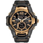 Modern Luxury Sport Watch For Men Fashion Casual Alarm Clock 50M Waterproof In Military Chrono Dual Display Style Wristwatches Relogio Masculino - SJB-DIAMOND ELITES