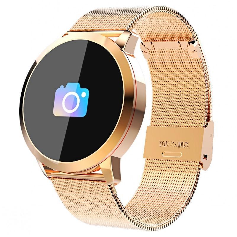 New Q8 LED Bluetooth Smart Watch With Stainless Steel Waterproof Breacelet Wearable Device Smartwatch Style for Men and Women With Fitness Tracker - SJB-DIAMOND ELITES