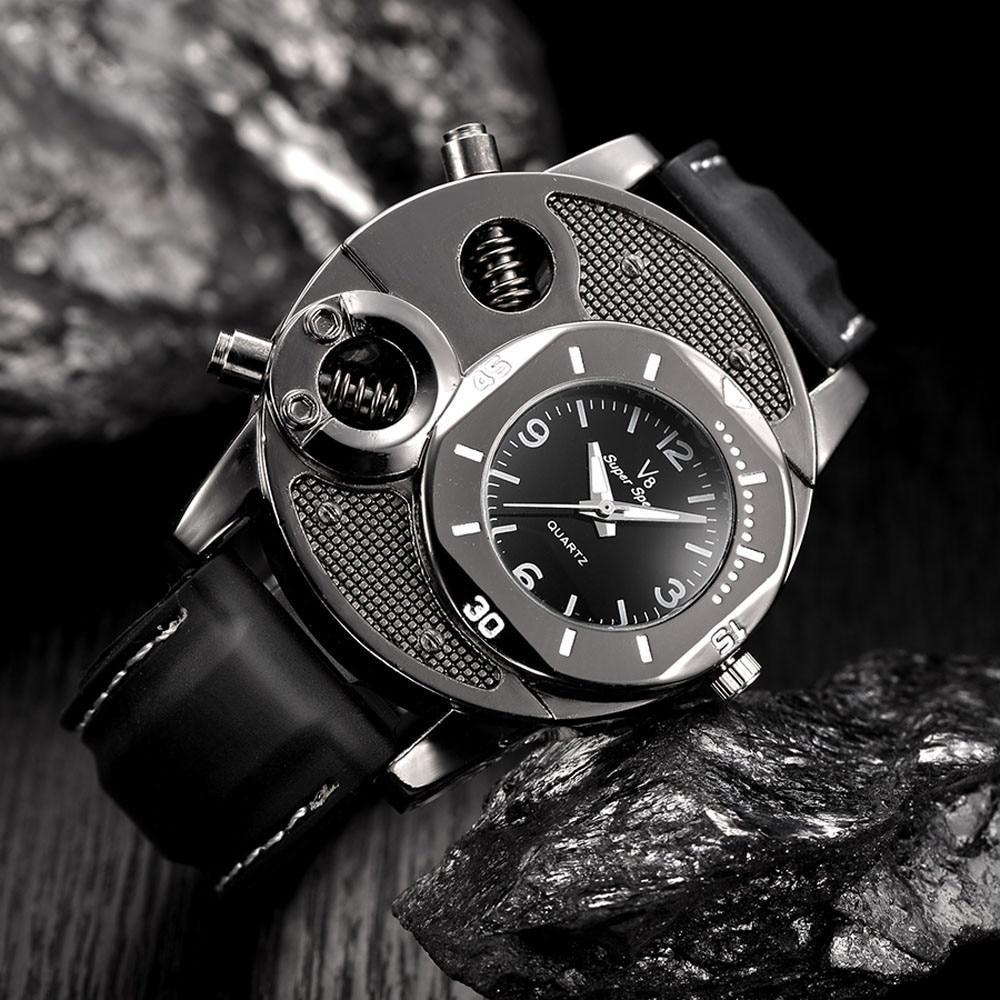 Men Watch With Hardlex Glass and Leather High Quality Band Modern Luxury Style Unique Design Perfect Gift - SJB-DIAMOND ELITES