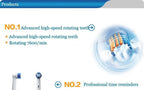 Sonic Electric Toothbrush Rotating Electronic  Oral Hygiene Dental Teeth Brush Head Remove Plaque Teethbrush For Woman and Men