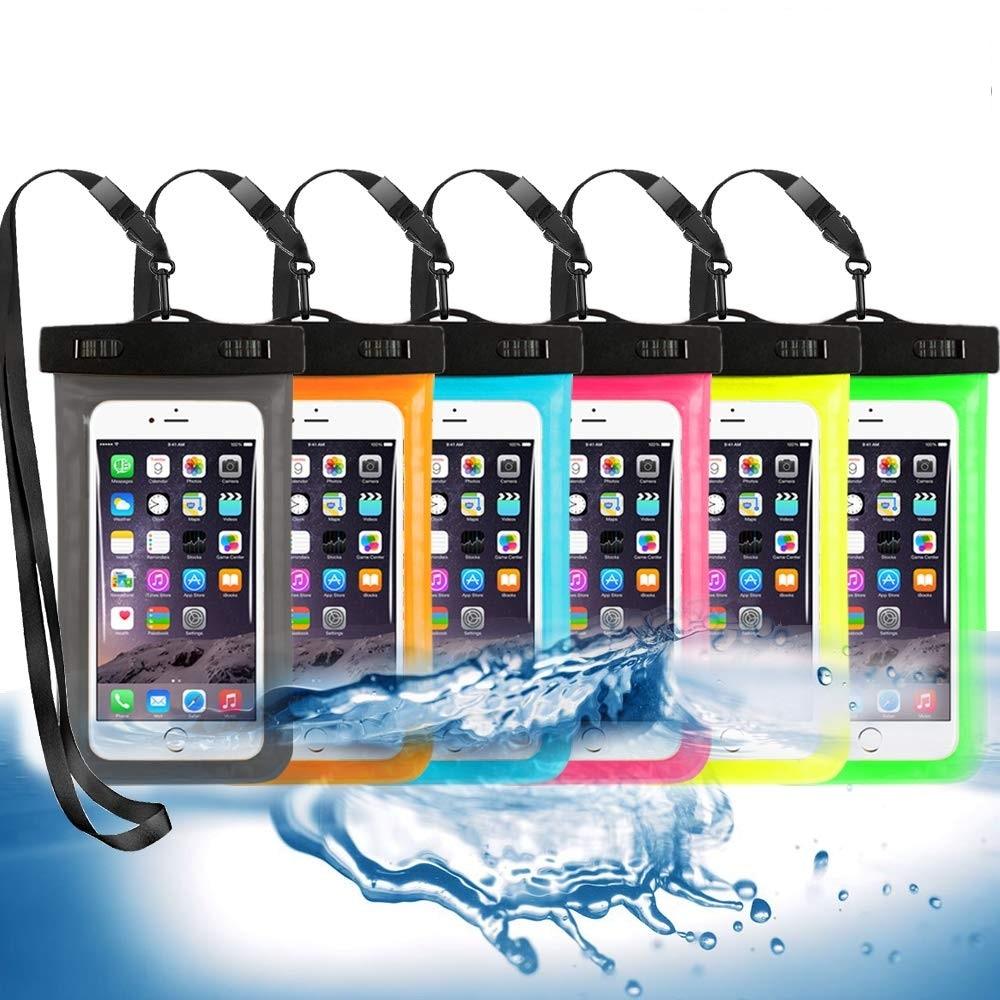 Universal Waterproof Pouch Case Cell Phones Portable Bag Swimming Bags Dry Case Cover For iPhone Under 6.5 inch Large Phone Dry Bag Waterproof Case for iPhone Stevvex