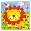 1 Pcs Animal Wooden Puzzles For Children In Wooden 3D Mosaic Puzzles Kids Educational Toys Design  For Baby Birthday Gifts - SJB-DIAMOND ELITES