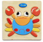 3D Wooden Children Interesting Puzzle Toys With Animals and Cars Exellent Puzzles Intelligence Kids Early Educational Toys For Children - SJB-DIAMOND ELITES