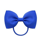 Luxury Handamde Small Baby Elastic Rubber band Head rope Mini Solid Ribbon Bow Tie For Girls Hair Accessories