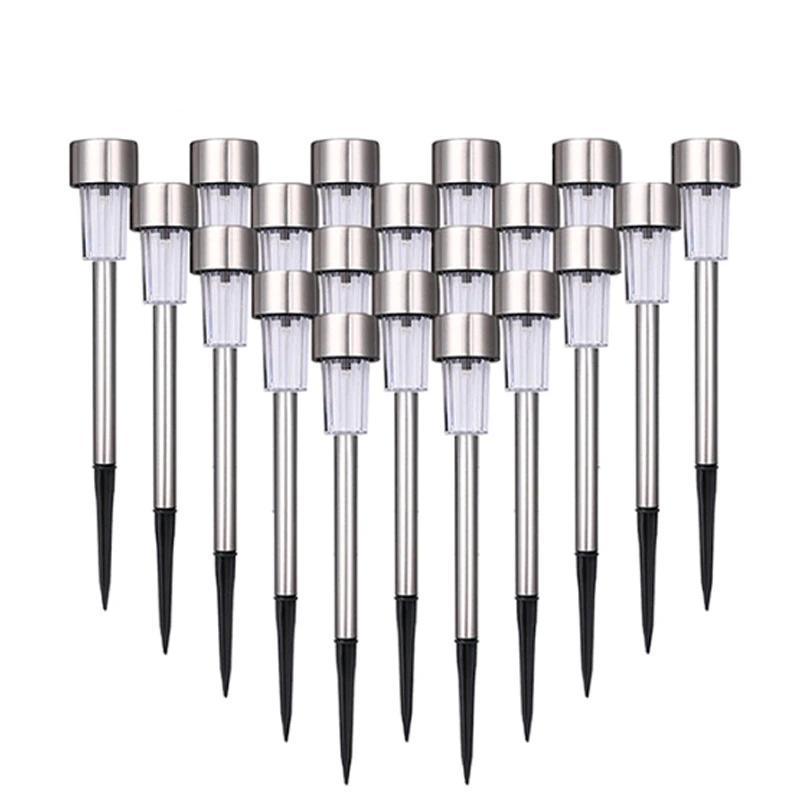 Garden Premium LED Solar Luxury Stainless Steel Lights For Yard Pathway Walkway More Pieces Outdoor - SJB-DIAMOND ELITES