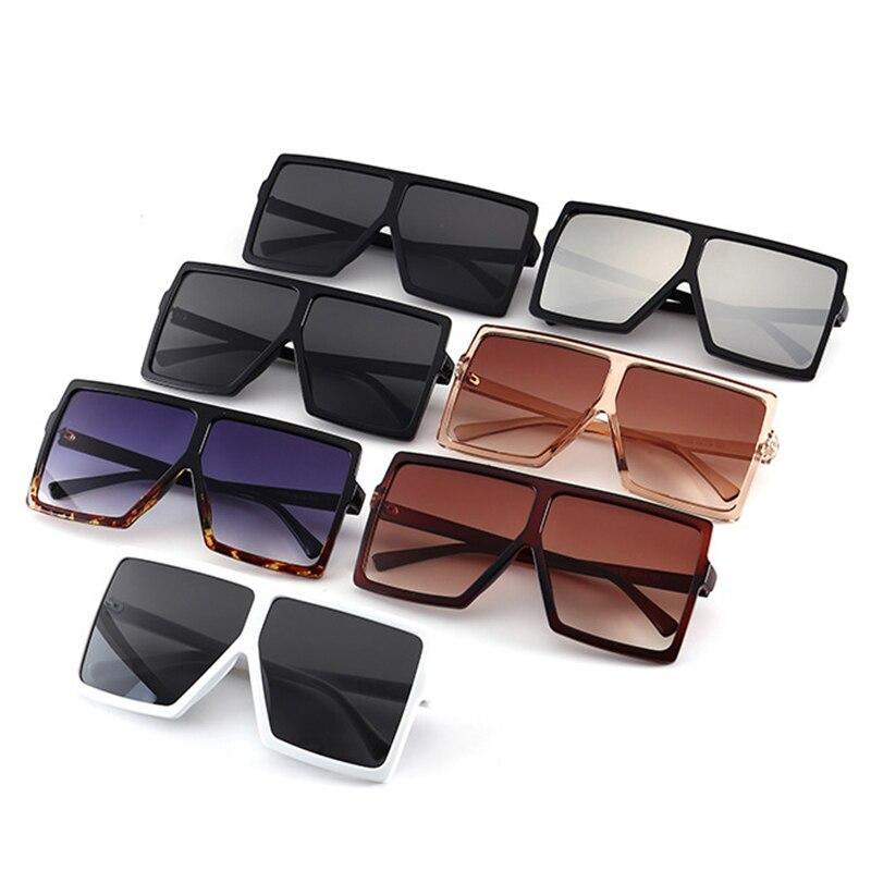 Oversized Luxury Trend New  Woman Sunglasses With Black Fashion Square Glasses And Big Frame Sunglasses In  Modern Glasses Famous Style - SJB-DIAMOND ELITES