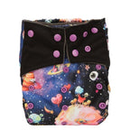 Luxury Charcoal Bamboo Baby Cloth Diaper Nappy Washable Reusable Double Gusset Square Tabs Nappies for Baby and Kids