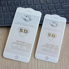 5D Screen Protector for iPhone6 6S 7 8 Plus X Edge Full Cover Film for iPhone 14 13 12 mini 11 Pro Max XR XS Tempered Glass Film Curved Edge Full Glue Screen Protector For iPhone Stevvex