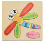 3D Wooden Children Interesting Puzzle Toys With Animals and Cars Exellent Puzzles Intelligence Kids Early Educational Toys For Children - SJB-DIAMOND ELITES