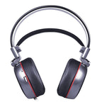 STEVVEX N43 Stereo Gaming Headset 7.1 Virtual Surround Bass Gaming Earphone Headphone with Mic LED Light for Computer PC Gamer (N43) - SJB-DIAMOND ELITES