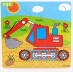 1 Pcs Animal Wooden Puzzles For Children In Wooden 3D Mosaic Puzzles Kids Educational Toys Design  For Baby Birthday Gifts - SJB-DIAMOND ELITES