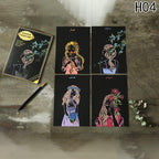 4Pcs/set Magic Colorful Drawing Board Paper Painting Scraping Children Kids learning Education Toys Painting Doodle Scratch Toys - SJB-DIAMOND ELITES