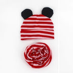 Baby Hat Cotton Ear Cap For Boys And Girls Winter Hat Scarf Set Children Boys Cap Scarf