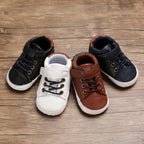 Newborn PU Leather Shoes Winter Fashion Baby Soft Sole Canvas Sneakers 0-12 Months Baby Boy And Girl Stevvex