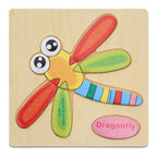 Wooden 3D Stevvex Modern Interesting Baby Learning Puzzles for Children Cartoon Animal Fruit Puzzles Intelligence Kids Children Educational Toy - SJB-DIAMOND ELITES