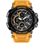 Red Modern Sport  Waterproof 50M Men Watches With LED Digital Display In Military Armi Relogio Masculino Style - SJB-DIAMOND ELITES