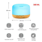 Air Humidifier Essential oil diffuser 300ML 500ML Ultrasonic Cool Mist Maker Fogger Humidifier LED Lamp Aroma Diffuser Electric  Aromatherapy Diffuser umidifier Aroma Essential Oil Diffuser with 4 Timers 2 Misting Modes Waterless Auto Off