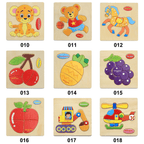 Wooden 3D Stevvex Modern Interesting Baby Learning Puzzles for Children Cartoon Animal Fruit Puzzles Intelligence Kids Children Educational Toy - SJB-DIAMOND ELITES