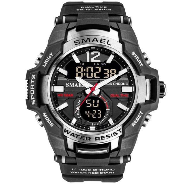 New Modern Luxury Sport Watch For Men Fashion Casual Alarm Clock 50M Waterproof In Military Chrono Dual Display Style Wristwatches Relogio Masculino - SJB-DIAMOND ELITES