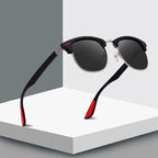 Popular Retro New Polarized Men's Sunglasses UV400 Square Half Metal Frame  Ladies Sunglasses Brand Design Glasses Driving Sunglasses - SJB-DIAMOND ELITES
