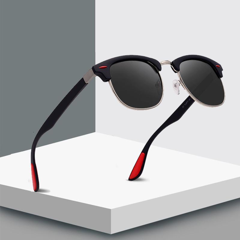 Popular Retro New Polarized Men's Sunglasses UV400 Square Half Metal Frame  Ladies Sunglasses Brand Design Glasses Driving Sunglasses - SJB-DIAMOND ELITES