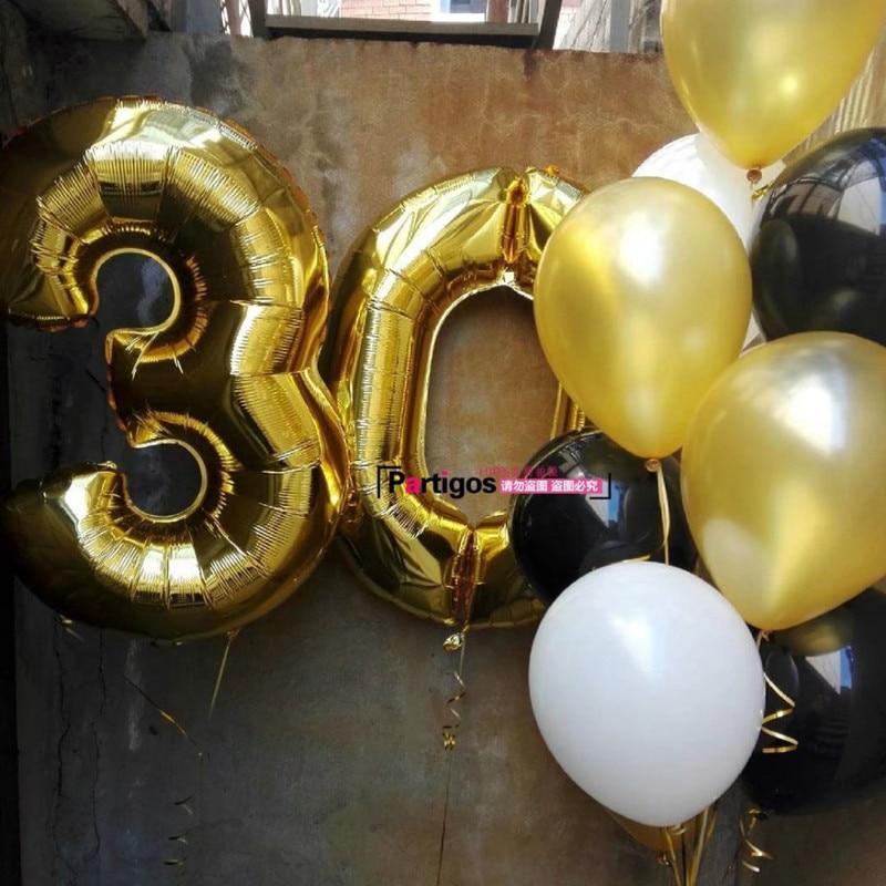Luxury Big Modern 32inch Number Foil Helium Balloons For Birthday Party and Celebrations Modern Decoration - SJB-DIAMOND ELITES